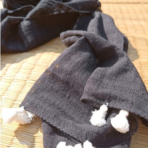 Black Jali with white tassels - Image 3