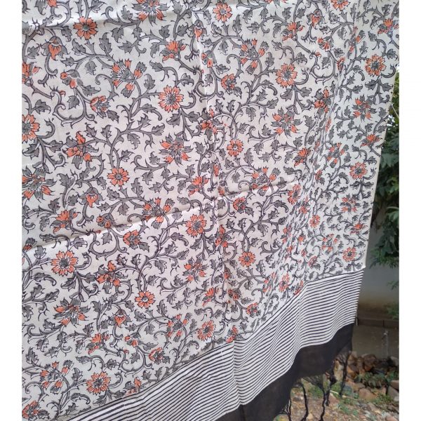 Floral and Lines Stole - Image 3