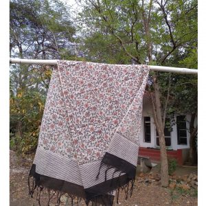 Floral and Lines Stole
