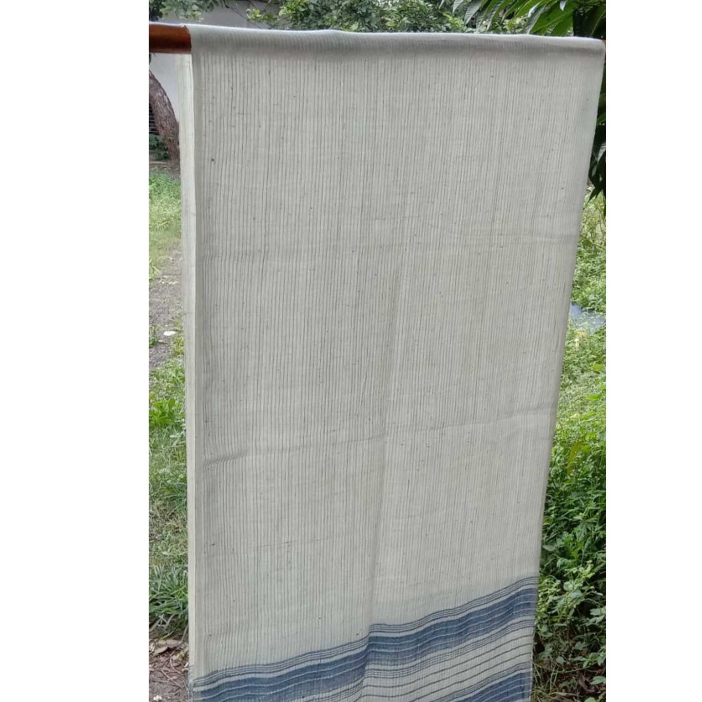 Indigo border with Tassels On