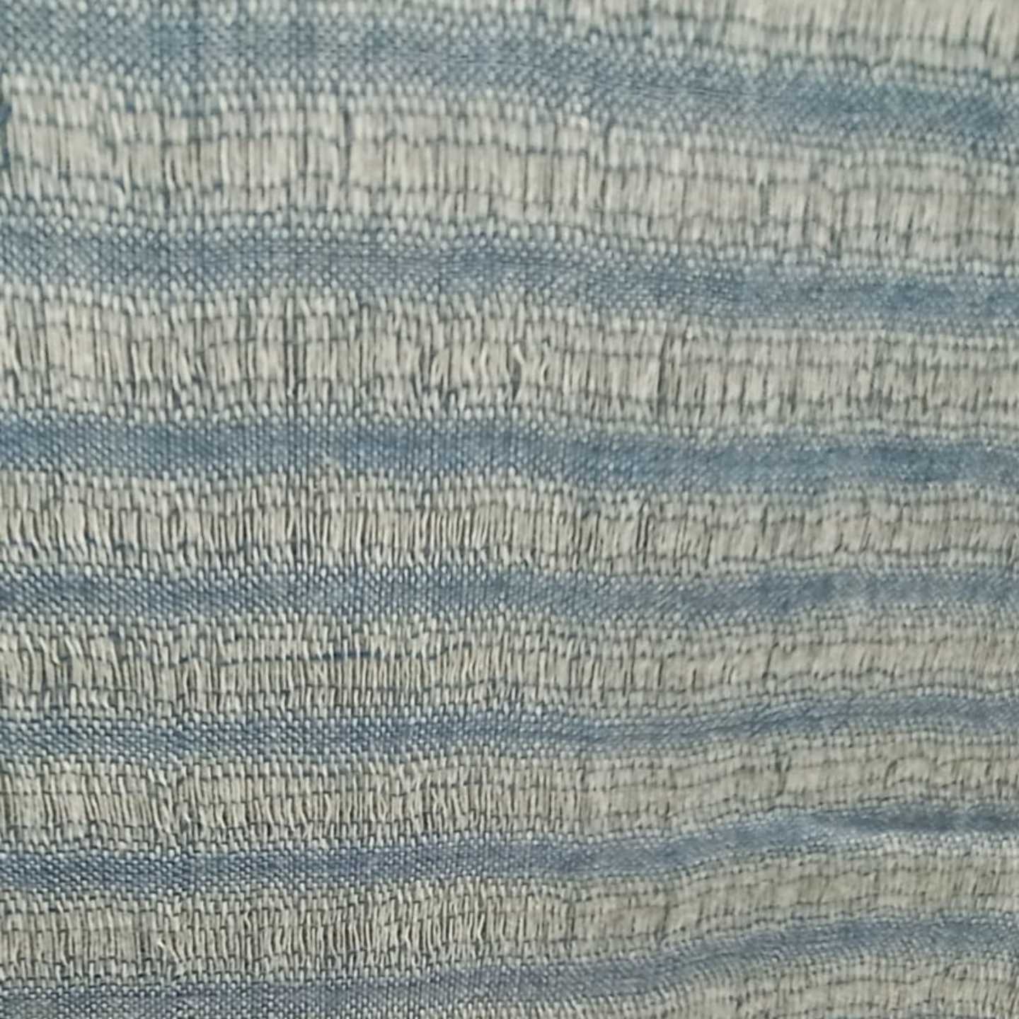 Jali Blue Woven Stole with Blue Tassels - Image 4