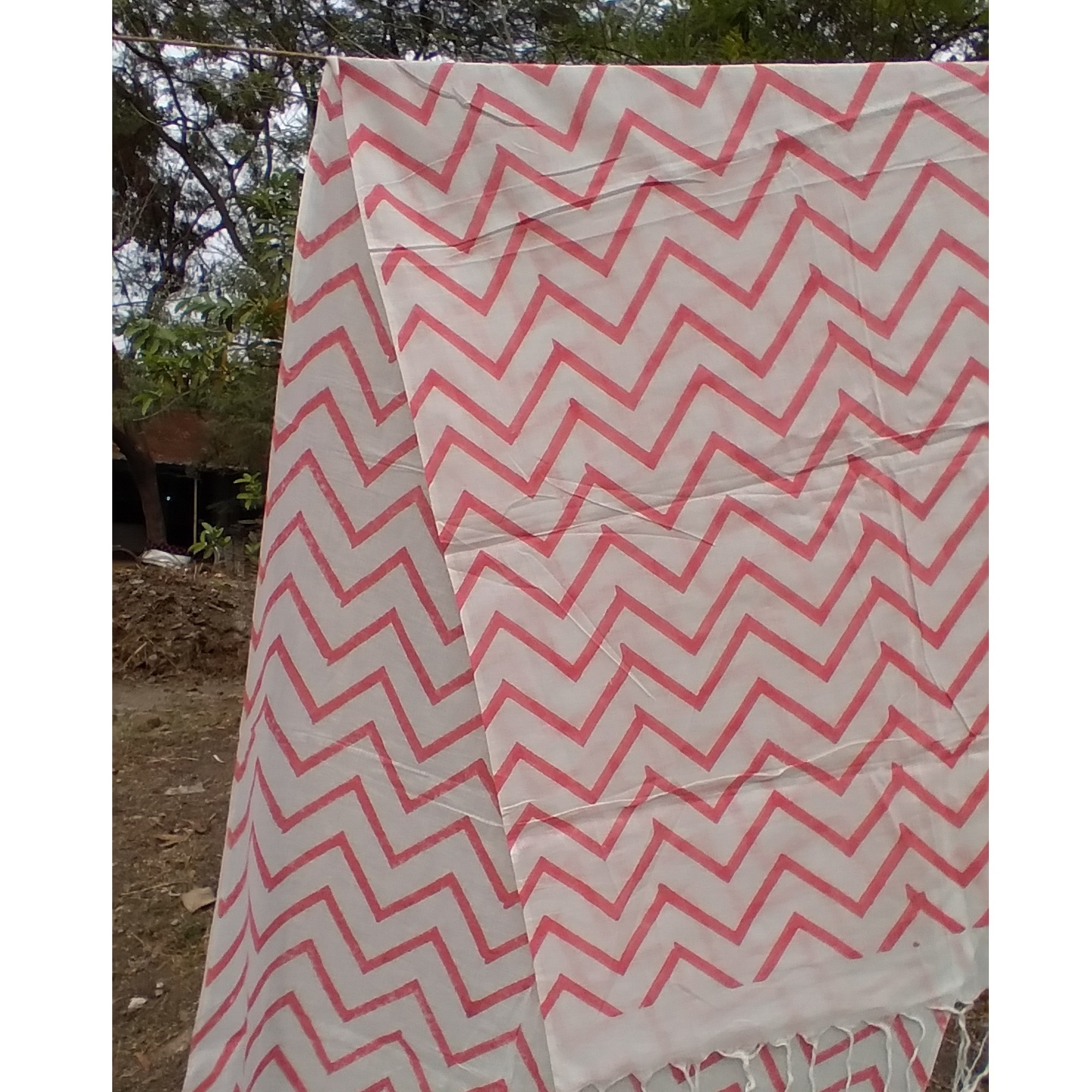 Pink Zig Zag Stole - Image 4