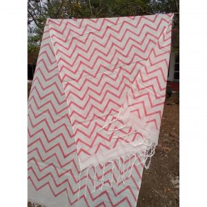 Pink Zig Zag Stole