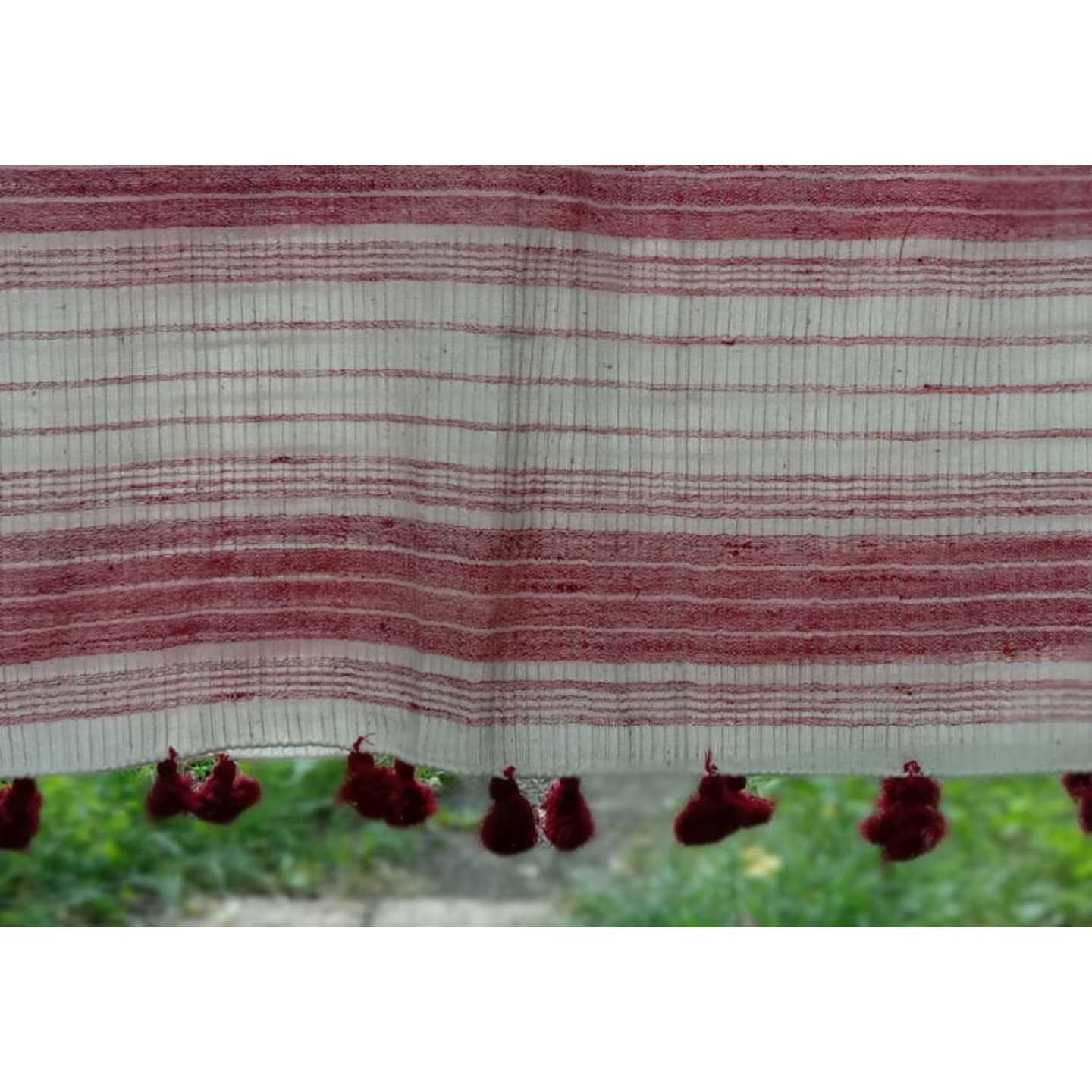 Red Border with Red Tassels On - Image 3