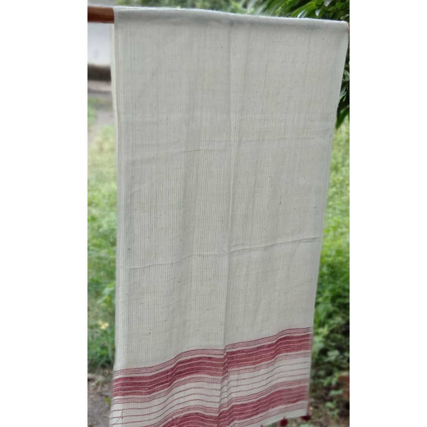 Red Border with Red Tassels On