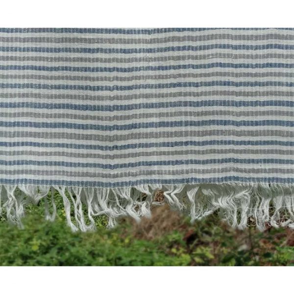 Woven Blue-Grey Stripes - Image 3