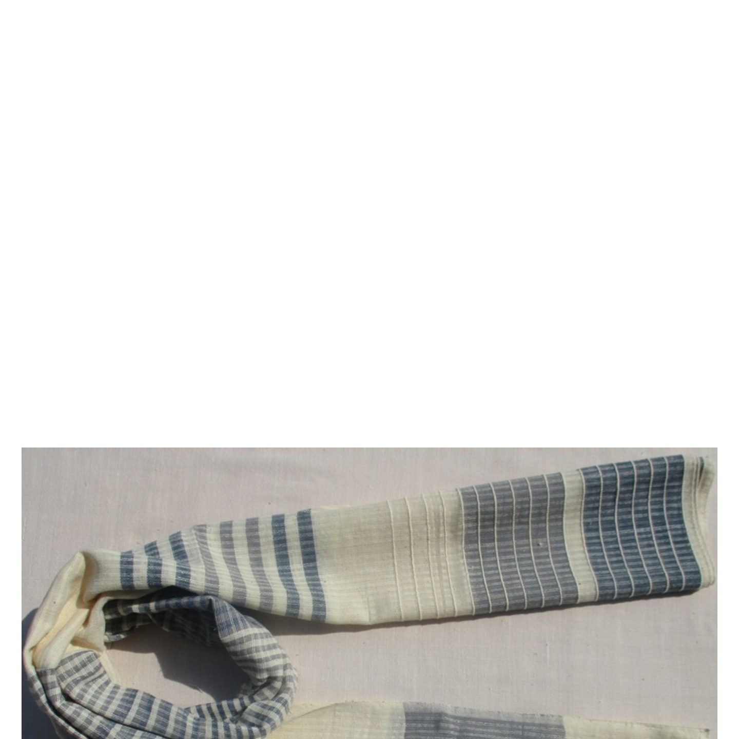 Woven stole Blue Line