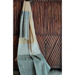 Yellow - Grey Woven Stole