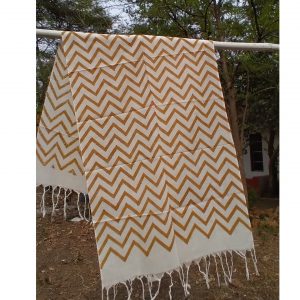 Yellow Zig Zag Patterned