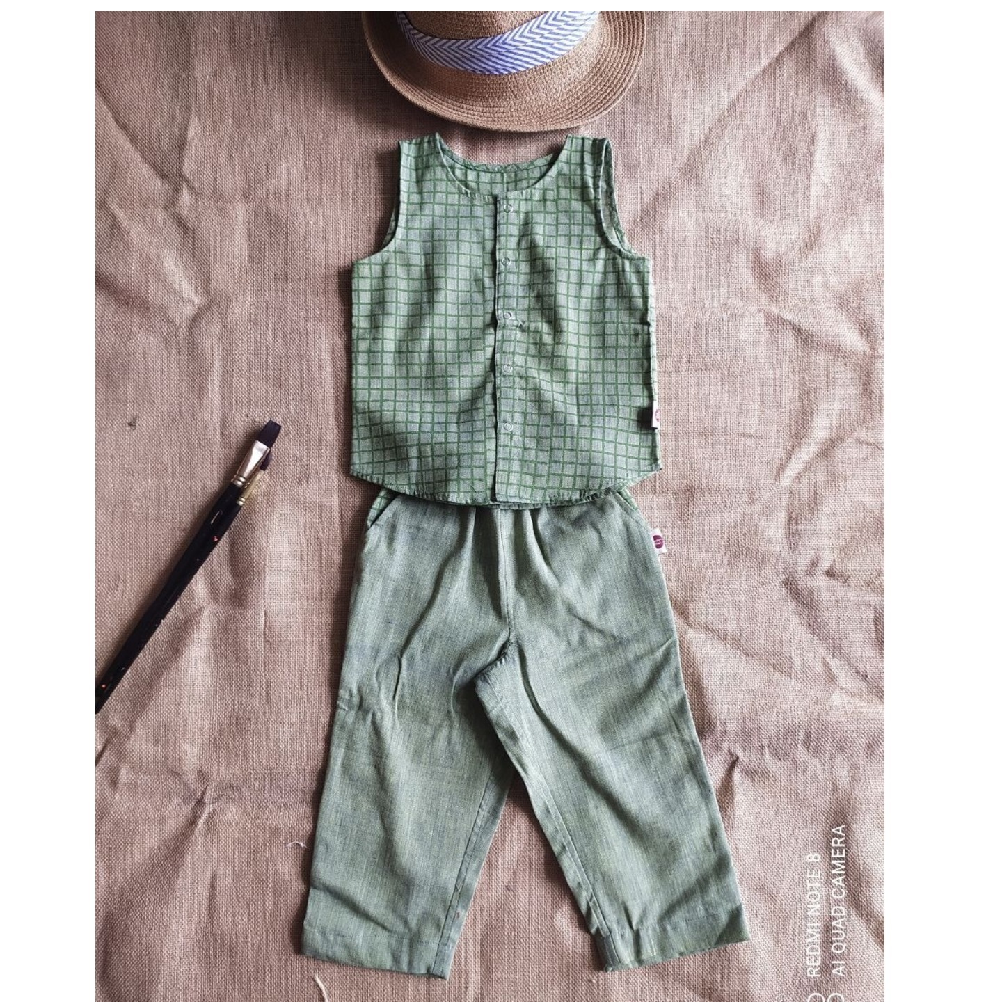 Sleeveless top pyjama pant combo - Image 2