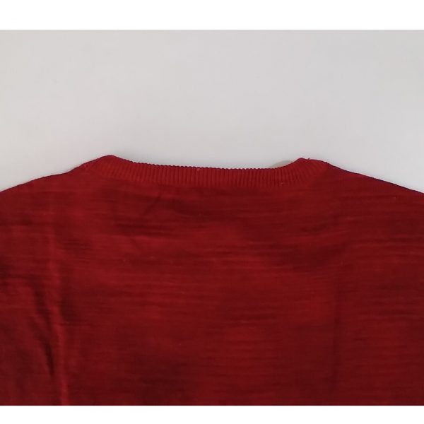 Textured Red T-shirt - Image 4